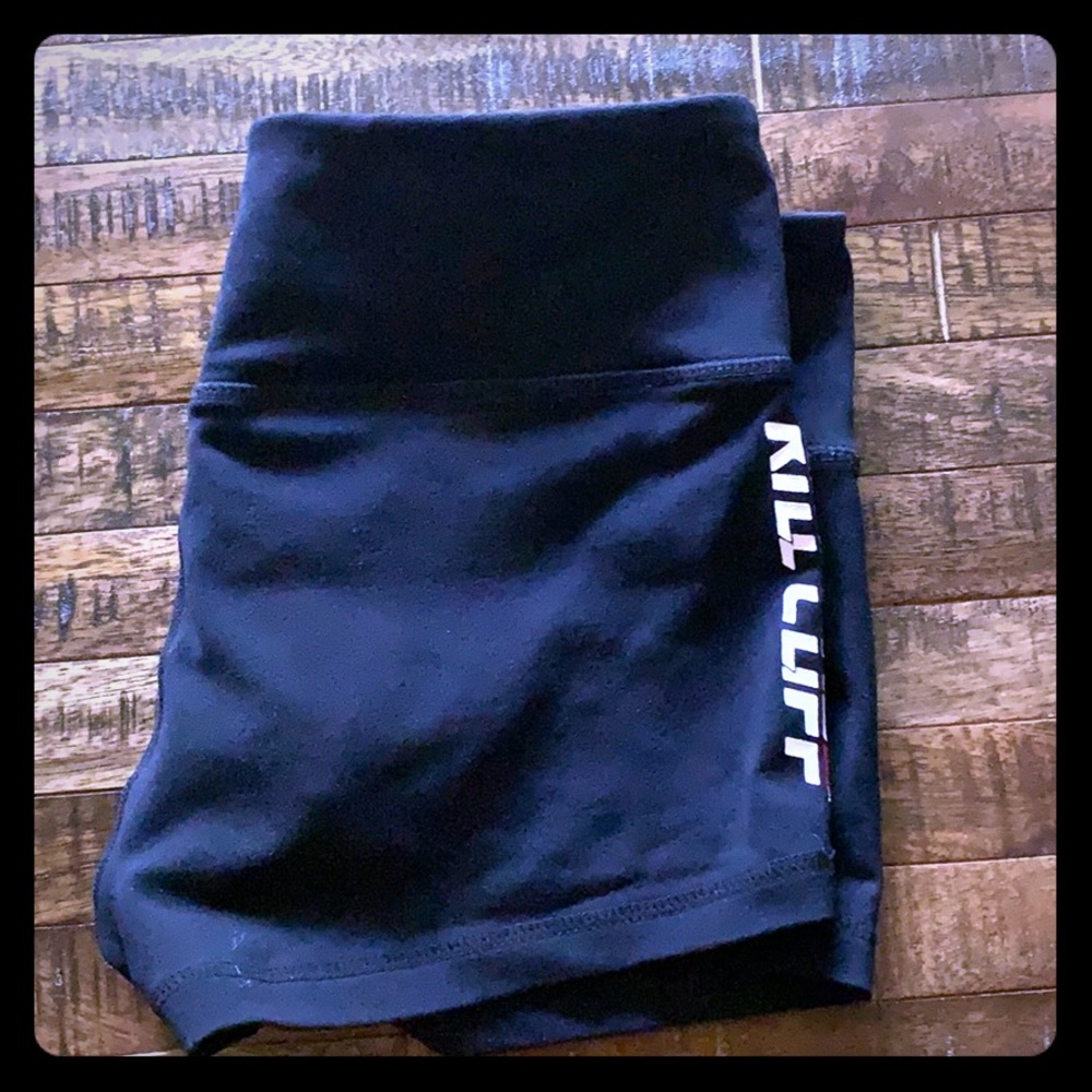 Black “Kill Cliff” Booty Shorts. Size Small
